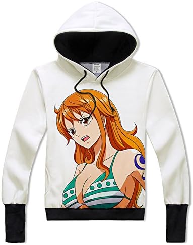 Cartoon One Piece Nami Cosplay Anime Sweatshirt Hoodie Women Men