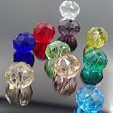 XinBoWen Wholesale 1000Pcs 4mm Briolette Crystal Glass Beads Finding Spacer Beads Faceted #5040 Briollete Rondelle Shape Assorted Colors with Container Box (4mm)