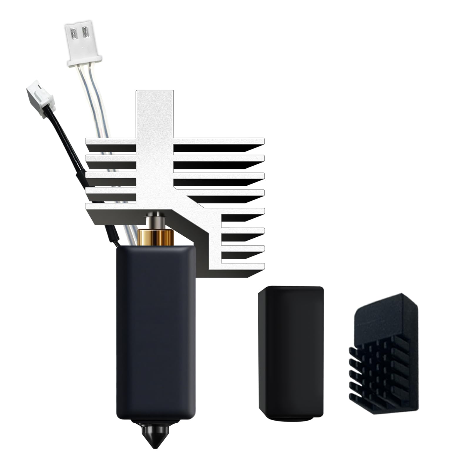 Photo 1 of 0.6MM Centauri Carbon Hotend with Fully Hardened Steel Nozzle for Elegoo Centauri Carbon/CC2 3D Printer, More Wear-Resistant and High-Temp Resistant Than Brass Nozzle, Ceramic Rapid Heating