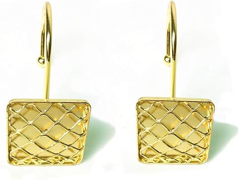 Amazon Com Love Creative Gold Shower Curtain Rings Hooks Grid