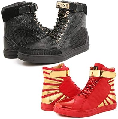 red high top shoes mens