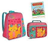Stephen Joseph Go Go Backpack, Lunch Box, & Coloring Book, Fox