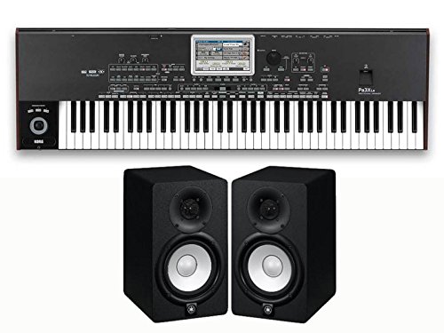 Korg Pa3X Le 76-key Workstation and Yamaha HS5 Monitor Bundle