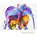 Visual Art Decor Abstract Animals Canvas Wall Art Elephant Deer Giraffe Monkey Lion Wall Decal Art Dual Image Painting Prints Decor for Bedroom Gift for Kids