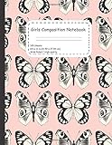 Paperback Girls composition Notebook: Modern Notebook and journal designed especially for girls and printed on high quality to use it for school or taking notes . 100 ligned pages 8.5*11 in . Book