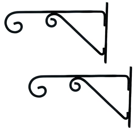 Indian Artisans Wall Bracket for Hanging Lanterns, Birds Feeder, Planters etc. Set of 2