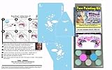Face Painting Stencil - StencilEyes - Rock Star Fantasy Face Painting DIY Kit