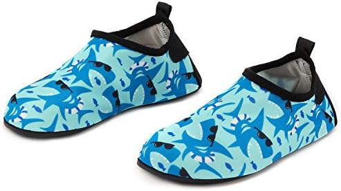 Yidomto Kids Water Shoes, Quick Dry Barefoot Socks for Toddler Boys & Girls on Beach Swim Pool(Glasses Whale-22/23)