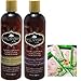 Hask Macadamia Oil Moisturizing Shampoo 12oz & Conditioner 12oz with Absolute Facial Mask 1 pack