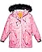 Wantdo Girls Waterproof Ski Jacket Parka Outdoor Windproof Warm Winter Coat