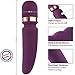 Electric Vibrator Magic Wand Massager – Double Use G Spot Sex Toy Stimulator Neck Massager with Dual Vibrations (Head and Tail) 17 Vibration Patterns – Lyps Massage Wand (Purple) (Purple)
