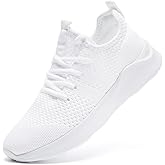 WOHHHW Women Walking Shoes Ladies Running Sneakers Breathable Mesh Sports Shoes Casual Lightweight Gym Lace up Sneakers Fitness Athletic Slip On Comfortable