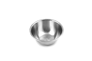 Fox Run 7326 Stainless Steel Small Mixing Bowl, 7.25 x 7.25 x 3.75 inches, Metallic