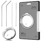 5 Piece Set Spill Proof Lid And Straw For 30 oz Rtic Tumbler,Yeti Rambler,Ozark Trail Cup And More Stainless Steel Mugs