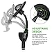 Amoner 3-in-1, Universal 360-Degree Goose-neck Car Mount Charger Holder with Dual USB 3.1A Car Charger for iPhone 7, 7 Plus, 6/6S, 6/6S Plus, Samsung Galaxy S8/S7, S7 Edge and More Smartphones(Black)