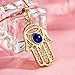 XUPING Halloween Hamsa Hand Evil Eye Necklaces 18k Gold Color Chain Children's Womens M3-32797US