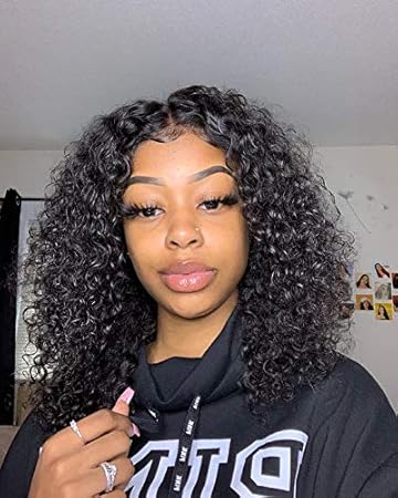 curly human hair lace front wigs