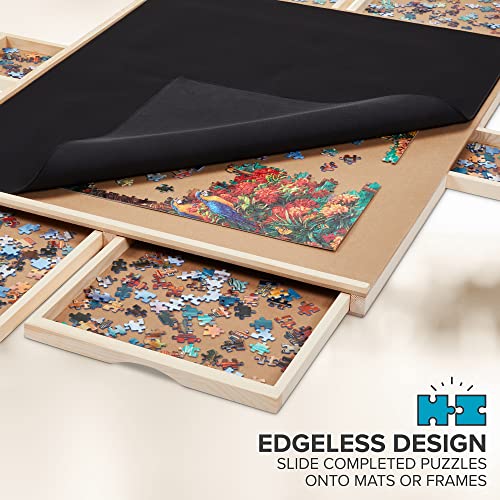 SkyMall 1500 Piece Puzzle Board w/Mat Premium Wooden Jigsaw Puzzle