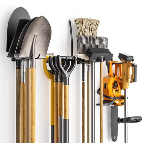 zacurter Garage Hook Garde Tool Wall Hager, Shed Orgaizer for Hagig Tool, 4 Pack Heavy Duty Hook for Shovel, Rake, Broom
