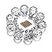 Do4U 10pcs 30mm Crystal Glass Cabinet Knob Drawer Pull Handle Kitchen Door Wardrobe Hardware Used for Cabinet, Drawer, Chest, Bin, Dresser, Cupboard (30mm, Fresh Silver)