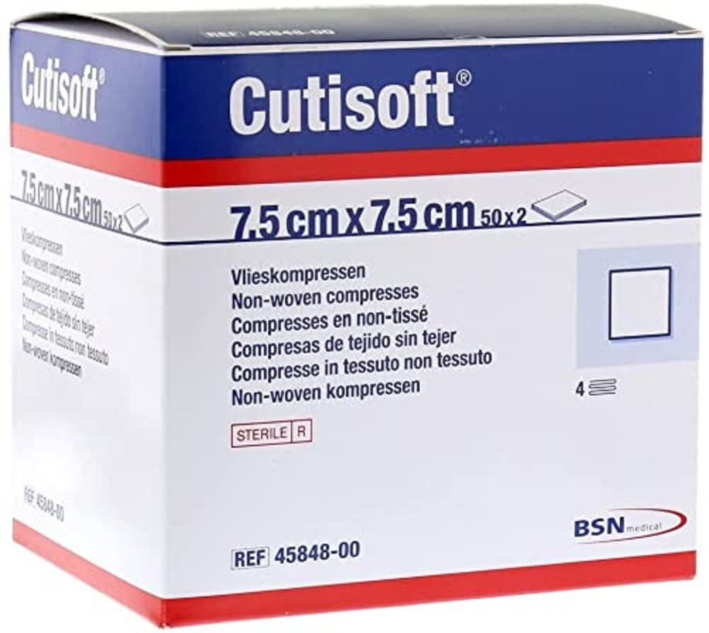 Cutisoft Non Sterile Gauze Swabs, 7.5 cm x 7.5 cm - Pack 100