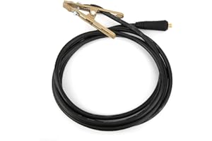 COSIKI Welding Ground Clamp, Welding Rod Holder, Welding Ground Clamp Assembly Terminal Lug Connector Grounding Clamp 260A Welding Brass Ground Clamp ARC Welder Earth Clamp 3Meter 25mm²