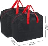 Ram Black 3 Piece Large Christmas Tree Storage Bags With Zip Waterproof view 3