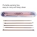 Mudder Blackhead Remover Kit, Pimple Comedone Extractor Tool Whitehead Popping Acne Removal Kit, Anti-microbial Double-side 5 Pieces with Cleaning Cloth (Rose Gold)