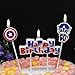 Astra Gourmet Cartoon Captain America Happy Birthday Candles Cute Handmade Craft Party Candles Western Cake Decoration Cake Candles - 3 Candles a Set