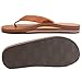 Rainbow Sandals Men's Premier Leather Double Layer with Arch Wide Strap, Mocha, Men's Large / 9.5-10.5 D(M) US