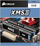 Corsair 8GB (2 x 4 GB) DDR3 1333 MHz Unbuffered CL9 DIMM Memory Kit for Intel Core i3/i5/i7 Dual Channel (PC3 10600)