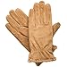 isotoner Women's Genuine Suede Cold Weather Gloves with Warm, Soft Lining,Large Brown