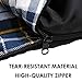 CANWAY Double Sleeping Bag, Flannel Lightweight Waterproof 2 Person Sleeping Bag with 2 Pillows for Camping, Backpacking, or Hiking Outdoor for Adults or Teens Queen Size XL (Flannel)thumb 3