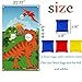 Funnlot Dinosaur Games Birthday Dinosaur Party Decorations Dino Party Activities Dinosaur Toss Games Outdoor Dino Party Games with 3 Bean Bags Dinosaur Party Supplies for Kids and Adults(T-Rex Game