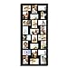 Adeco Decorative Black Wood Wall Hanging Picture Photo Frame, 24 Openings of 4x6