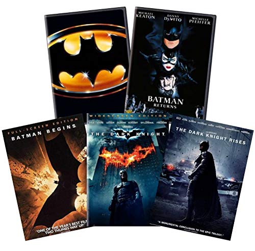 Amazon Com Ultimate Michael Keaton Christian Bale Batman Dvd Collection Batman 1989 Batman Returns Batman Begins The Dark Knight The Dark Knight Rises Dc Comics Tim Burton Amazon Com Ultimate Michael Keaton Christian Bale Batman Dvd Collection Batman 1989 Batman Returns Batman Begins The Dark Knight The Dark Knight Rises Dc Comics Tim Burton