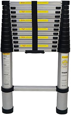 Yi Hai EN131 12.5FT Portable Aluminium Telescoping Ladder Extension Multi Purpose Lightweight