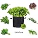 JES&MEDIS 12-Pack 3 Gallon Plant Grow Bags, Thick Aeration Fabric Flower Vegetable Pots w/Handles Garden Container, Blackthumb 2