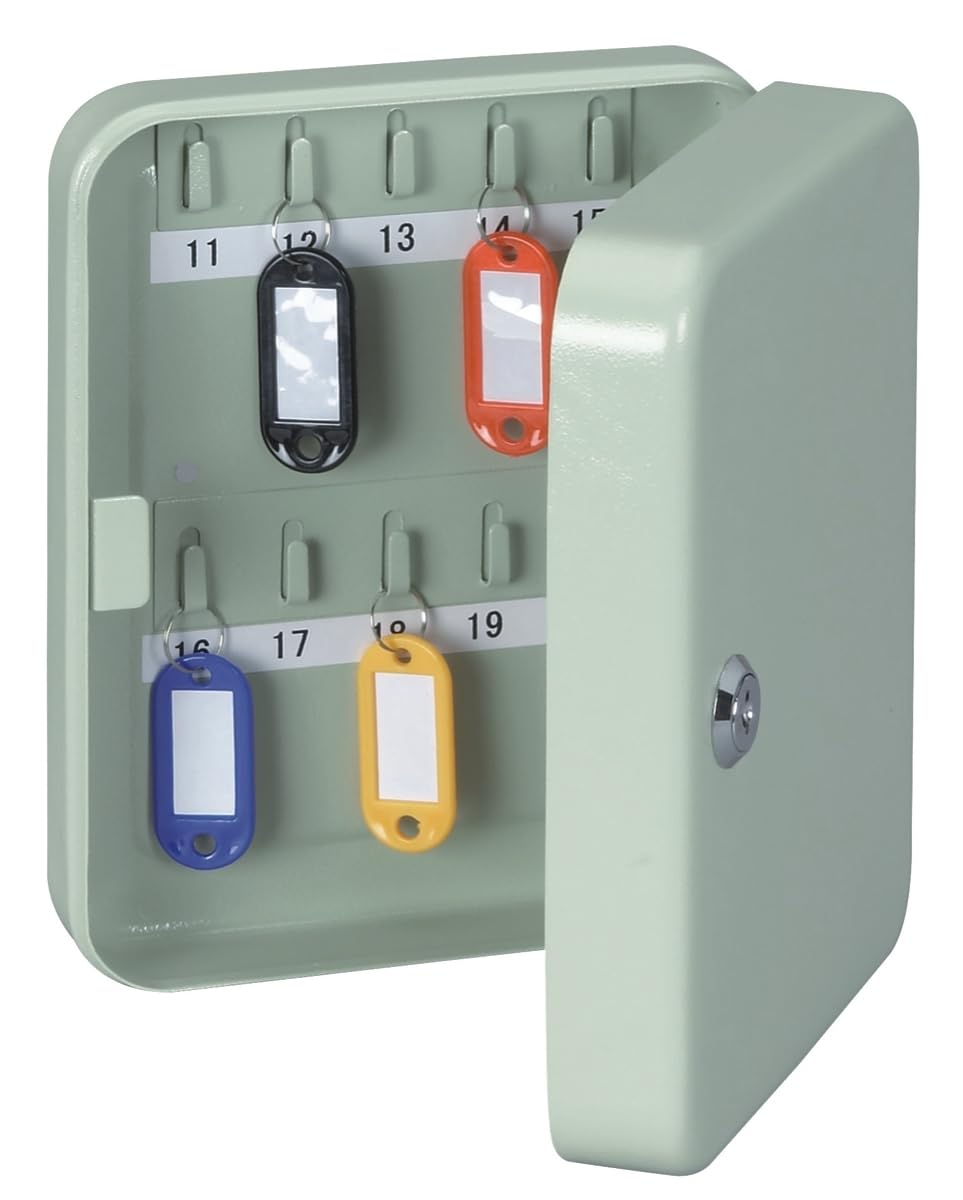 MAUL Wall Mounted Key Cabinet, 20 Keys, 20x16,5x6cm, Grey