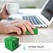 JoyNote Aluminium Alloy Infinity Pocket Size Cube Toys Relaxation Office Stress Reducers for ADD, ADHD, Anxiety, Autism Adult & Kids (Green)