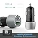 USB c car charger Qualcomm quick charge 3.0 USB port car charger USB type c power port car charger