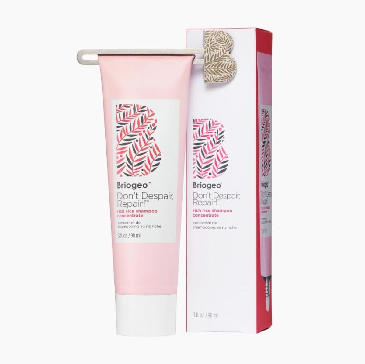 Briogeo Rice Repair Power - Rich Rice Water Shampoo Concentrate 90ml - Rice Water Protein + Moisture Strengthening Hair Treatment 148ml - Super Moisture Conditioner for Dry + Damaged Hair 59ml