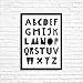Kids ABC Wall Decor Poster Art Print - Children's Cheerful Scandinavian Alphabet Wall Poster -11