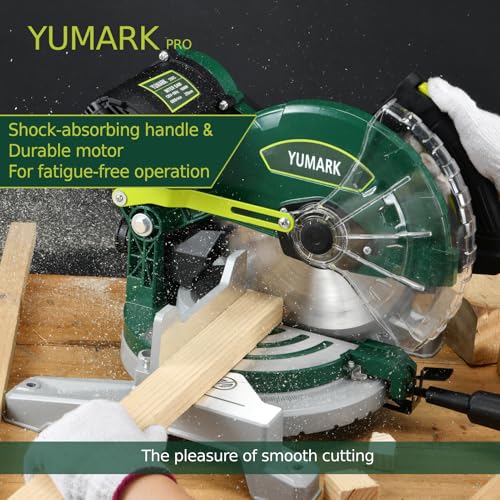 10-inch Miter Saw 6000RPM Corded Power Wood Circular Saw with Precision Miter photo 12