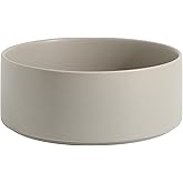 Havniva Non-Slip 8.2inch Ceramic Dog Food and Water Bowl for Large Breed Dogs, Pet Bowl for Replacement (Single Bowl, Grey)