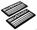 2x PartsTo Silver Cab Emblem Badge Side Roof Pillar Decal Plate for Chevy Silverado 88-98 90 91 Suburban Tahoe C/K Series Blazer