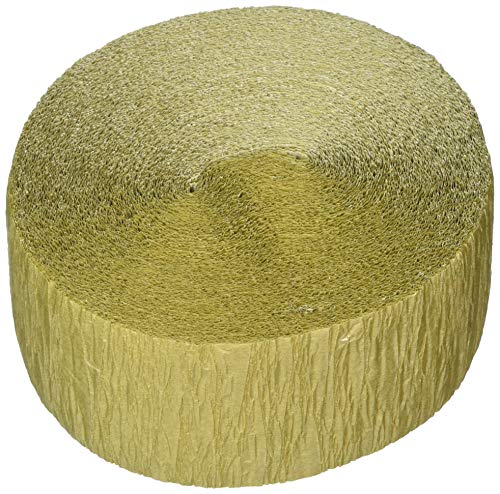 Plain Crepe Streamer | Gold | Party Decor