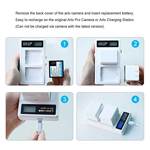 SKOWER Rechargeable Battery for Arlo Pro Arlo Pro Smart Security