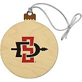 GRAPHICS & MORE San Diego State University Primary Logo Wood Christmas Tree Holiday Ornament