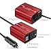 WINTEKD 150W Car Power Inverter DC 12V to 110V AC Converter with 3.1A Dual USB Charger Adapter (Red)